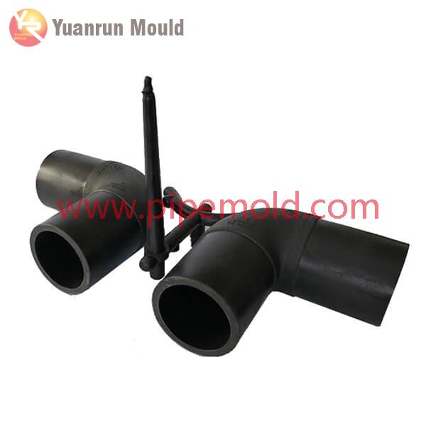 China PE 90 degreee elbow pipe fitting mold