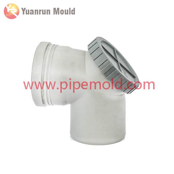 PPH 90 degree elbow with inspection hole pipe fitting mold