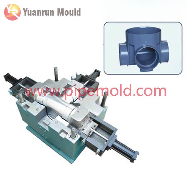 PVC cross pipe fitting mold
